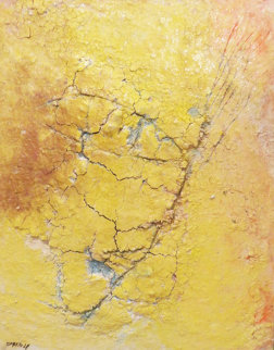 Yellow Fresco 2006 34x40 Original Painting - Jamali Yellow Fresco 2006 34x40 Original Painting - Jamali