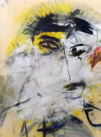 Pastel Self Portrait Pastel 2006 24x30 Original Painting by Jamali Pastel Self Portrait Pastel 2006 24x30 Original Painting by Jamali