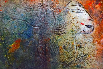 Guide 2002 39x53 Original Painting - Jamali Guide 2002 39x53 Original Painting - Jamali