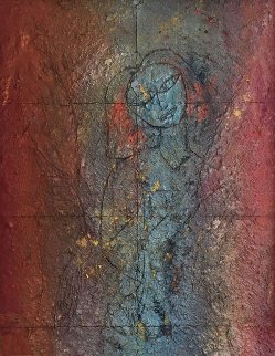 Malak 2003 89x65 Super Huge Mural Original Painting - Jamali Malak 2003 89x65 Super Huge Mural Original Painting - Jamali