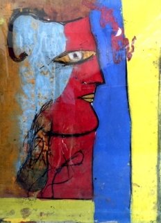 Profile on Cork 55x74 Original Painting - Jamali Profile on Cork 55x74 Original Painting - Jamali