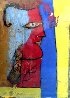 Profile on Cork 55x74 Original Painting by Jamali - 0 Profile on Cork 55x74 Original Painting by Jamali - 0
