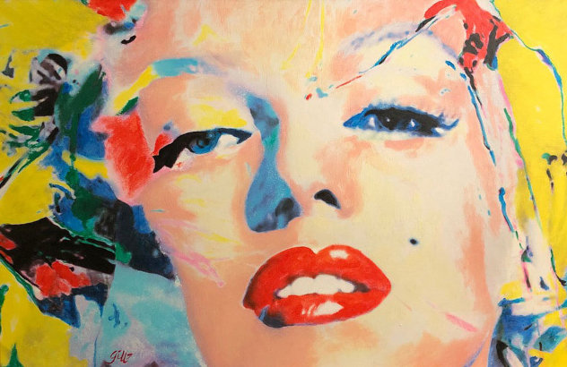 Marilyn Monroe  2007 28x40 Original Painting by James F. Gill