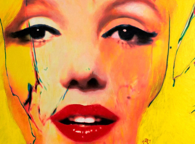 Untitled Painting - Marilyn Monroe 2007 29x37 Original Painting by James F. Gill