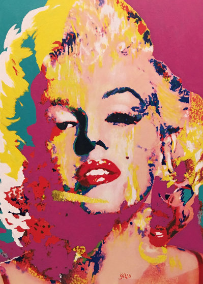 pop art, original paintings, James F. Gill Portrait of Marilyn Monroe ...