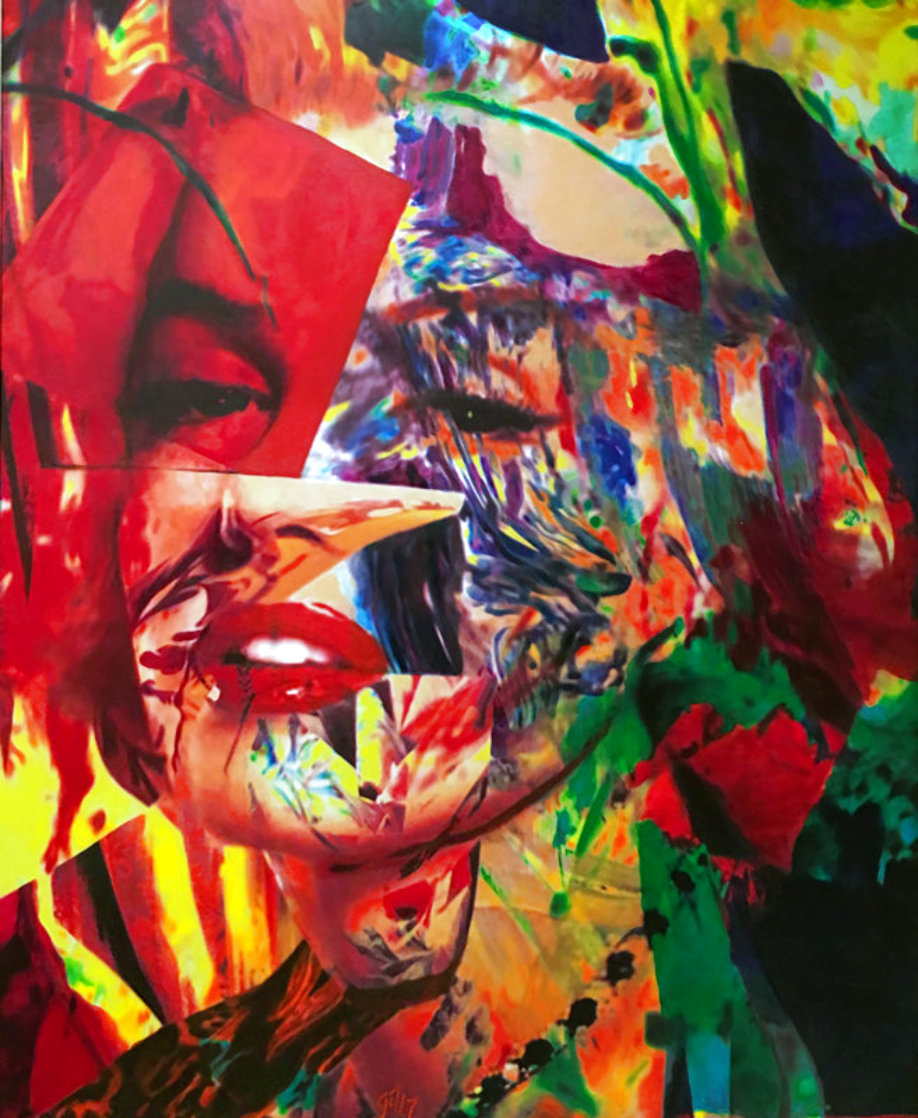 Scarlet Marilyn 2007 59x43 Original Painting by James F. Gill Scarlet Marilyn 2007 59x43 Original Painting by James F. Gill