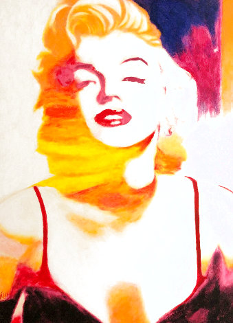 Marilyn Pose 6 2007 45x35 - Huge Original Painting - James F. Gill