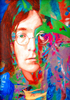 John Lennon Yesterday 2007 33x23 Original Painting - James F. Gill