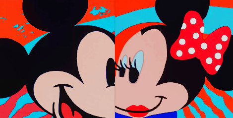 Mickey and Minnie Mouse Diptych Limited Edition Print - James F. Gill