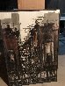 Untitled Cityscape 1960 42x36 - Huge Original Painting by James Groody - 1