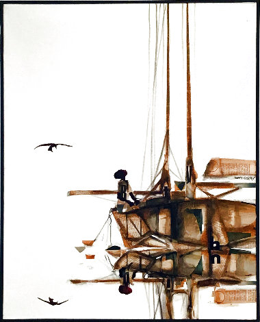 Raising The Sails 31x25 Original Painting - James Groody
