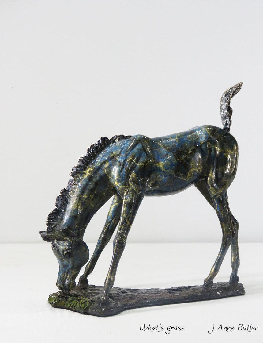 What's Grass Bronze Foal Sculpture 8 in Sculpture by J. Anne Butler What's Grass Bronze Foal Sculpture 8 in Sculpture by J. Anne Butler