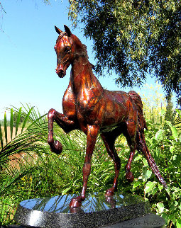 Stepping High Bronze Sculpture 2016 19 in Sculpture - J. Anne Butler Stepping High Bronze Sculpture 2016 19 in Sculpture - J. Anne Butler