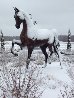 Monumental Life Sized Equine Bronze Sculpture 84 in Sculpture by J. Anne Butler - 2 Monumental Life Sized Equine Bronze Sculpture 84 in Sculpture by J. Anne Butler - 2