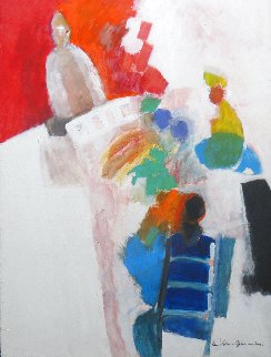 Tarot 1996 59x41 Super Huge Original Painting - Jan Peter van Opheusden Tarot 1996 59x41 Super Huge Original Painting - Jan Peter van Opheusden