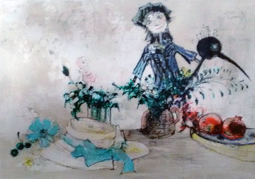 Untitled Lithograph 1986 Limited Edition Print - Jean Jansem Untitled Lithograph 1986 Limited Edition Print - Jean Jansem