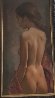 Untitled Nude Portrait 1960 31x22 Original Painting by Leo Jansen - 1