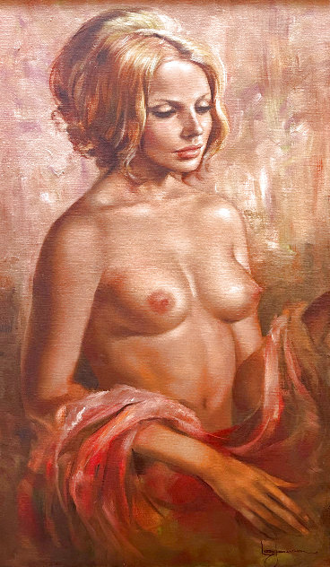 Melanie 26x44 - Huge Original Painting by Leo Jansen