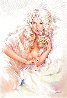 Blonde Playboy Model - Half Nude 36x24 Original Painting by Leo Jansen - 0