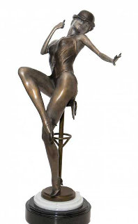Night on the Pine Bronze Sculpture 1998 36 in Sculpture - Mario Jason