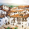 Spanish Houses 48x48 Huge Original Painting by Jose Barbera - 0