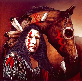 Heart of a Warrior 1997 Limited Edition Print - J.D. Challenger Heart of a Warrior 1997 Limited Edition Print - J.D. Challenger
