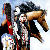 Whirlwind Horse AP 2001 - Huge Limited Edition Print by J.D. Challenger - 0