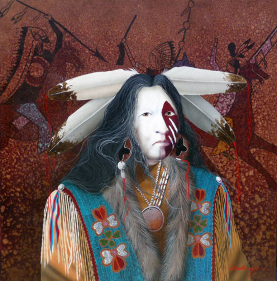 Call to Battle 36x36 Original Painting by J.D. Challenger Call to Battle 36x36 Original Painting by J.D. Challenger