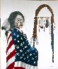 Stands With Glory 1992 72x60 Huge - Mural Size Original Painting by J.D. Challenger - 1