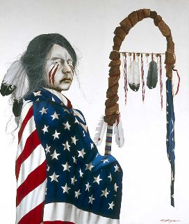 Stands With Glory 1992 72x60 Super Huge Original Painting - J.D. Challenger Stands With Glory 1992 72x60 Super Huge Original Painting - J.D. Challenger