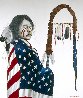 Stands With Glory 1992 72x60 Huge - Mural Size Original Painting by J.D. Challenger - 0