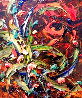 Midnight Blossoms 2007 21x25 Original Painting by J.D. Miller - 0