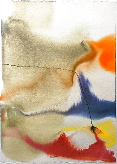 Phenomena Given Meridian Watercolor 1978 43x31 Huge - Signed Twice Original Painting - Paul Jenkins Phenomena Given Meridian Watercolor 1978 43x31 Huge - Signed Twice Original Painting - Paul Jenkins