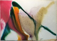 Phenomena Occullation by Luna Watercolor 1979 30x41 Huge Watercolor by Paul Jenkins - 1 Phenomena Occullation by Luna Watercolor 1979 30x41 Huge Watercolor by Paul Jenkins - 1