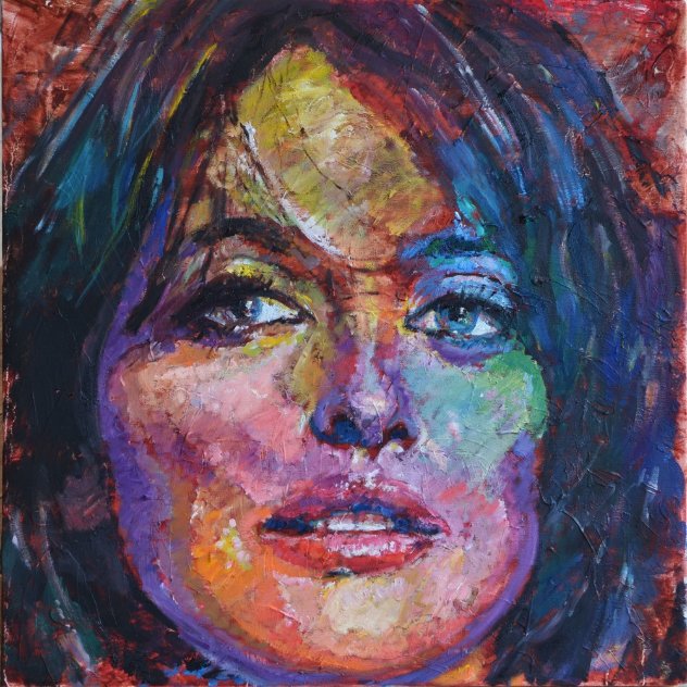 Penelope 2014 20x20 Original Painting by Jerry Blank