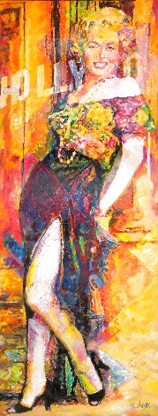 Marilyn 2008 72x26 - Huge Mural Size Original Painting - Jerry Blank
