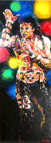 King of Pop 2008 72x26 - Huge Mural Size Original Painting - Jerry Blank
