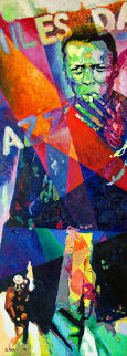 Miles Davis 2006 72x26 Huge Original Painting - Jerry Blank Miles Davis 2006 72x26 Huge Original Painting - Jerry Blank