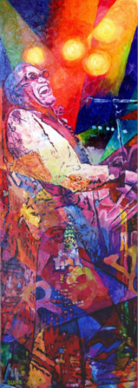 Ray Charles 2008 72x26 Original Painting by Jerry Blank Ray Charles 2008 72x26 Original Painting by Jerry Blank