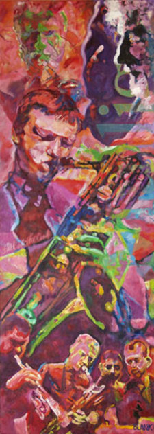 Gerry Mulligan 2009 72x26 Huge Original Painting by Jerry Blank