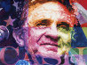 Johnny Cash 2009 24x18 Original Painting by Jerry Blank - 1