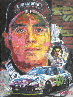Jimmy Johnson 2011 24x18 Original Painting - Jerry Blank Jimmy Johnson 2011 24x18 Original Painting - Jerry Blank