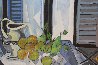 Interior Con Frutas 1989 45x37 Original Painting by Jesus Fuertes - 3 Interior Con Frutas 1989 45x37 Original Painting by Jesus Fuertes - 3