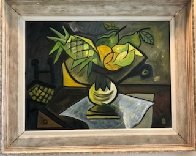 Mesa Con Frutas 1988 30x37 Original Painting by Jesus Fuertes - 1 Mesa Con Frutas 1988 30x37 Original Painting by Jesus Fuertes - 1