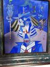 Payaso 2000 36x32 - Signed Twice Original Painting by Jesus Fuertes - 3