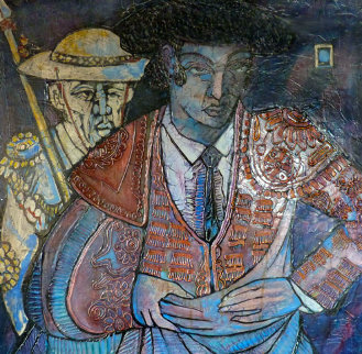 El Torero 40x40 Huge Original Painting - Jesus Fuertes El Torero 40x40 Huge Original Painting - Jesus Fuertes