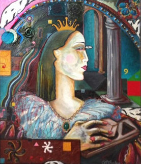 If I Were King 1988 28x32 Original Painting - Jett Jackson If I Were King 1988 28x32 Original Painting - Jett Jackson