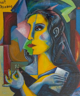 Not Picasso Monoprint 1990 Works on Paper (not prints) - Jett Jackson Not Picasso Monoprint 1990 Works on Paper (not prints) - Jett Jackson