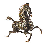 Black Horse Bronze Sculpture 1988 20 in Sculpture by Tie-Feng Jiang - 5 Black Horse Bronze Sculpture 1988 20 in Sculpture by Tie-Feng Jiang - 5
