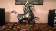 Black Horse Bronze Sculpture 1988 20 in Sculpture by Tie-Feng Jiang - 2 Black Horse Bronze Sculpture 1988 20 in Sculpture by Tie-Feng Jiang - 2